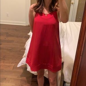 Red dolce vita dress